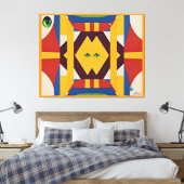 Kat - Ken Gage Abstrakt Leinwanddruck (Insitu (Schlafzimmer))