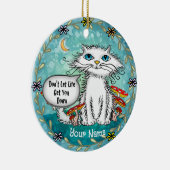 Kat Keramik Ornament (Rechts)