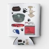 Kat Kitten Bed Tree Kitty Litter Collar Bowl Dosenkühler (Vorderseite)