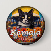KAT Ladys for Kamala Political Button (Vorderseite)