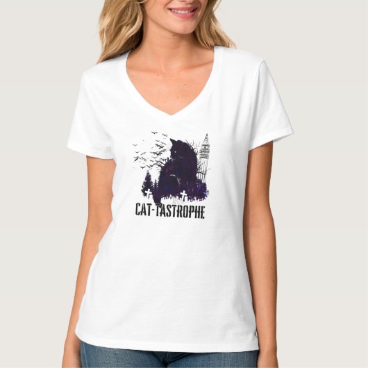 Kat-leckrophe - Eine gotische Geschichte.w T-Shirt (Vorderseite)