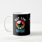 Kat Lym Sarcastic Chef Cat - Bon Appetit Now Leave Kaffeetasse (Links)