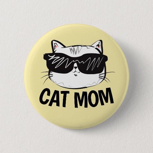 KAT-MAMA-Tasten Niedlich Button (Vorderseite)
