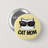 KAT-MAMA-Tasten Niedlich Button (Vorne & Hinten)