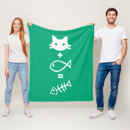 Kat-Mathematik Fleecedecke