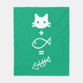 Kat-Mathematik Fleecedecke (Vorderseite)