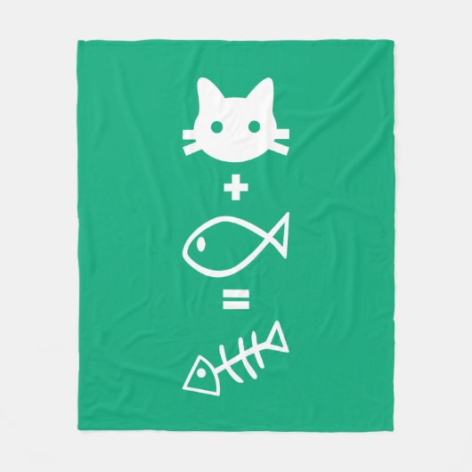 Kat-Mathematik Fleecedecke (Vorderseite)