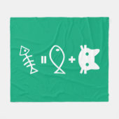 Kat-Mathematik Fleecedecke (Vorderseite (Horizontal))