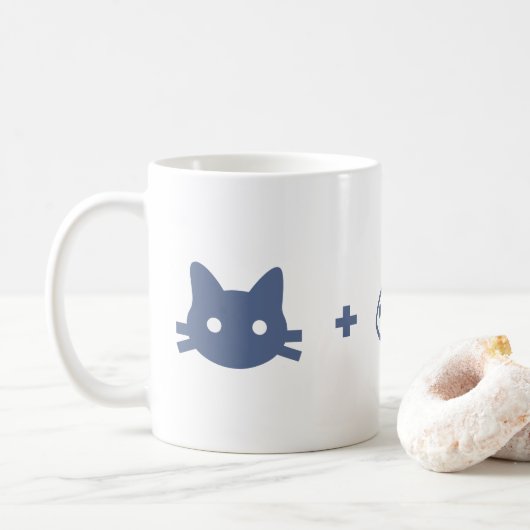 Kat-Mathematik Kaffeetasse (Mit Donut)