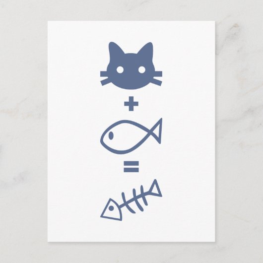 Kat-Mathematik Postkarte (Vorderseite)