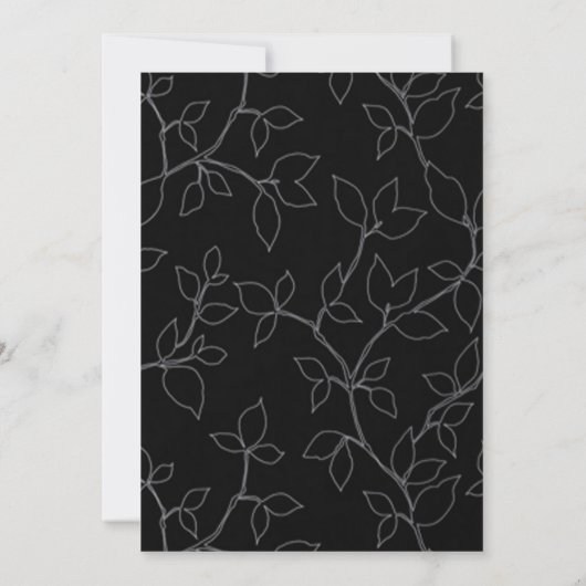 Kat & Owl Halloween Einladung zur Hochzeit (Rückseite)