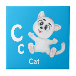 Kat personalisieren ABC: Letter C - Name hinzufüge Fliese