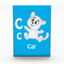 Kat personalisieren ABC: Letter C - Name hinzufüge Fotoblock