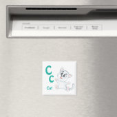 Kat personalisieren ABC: Letter C - Name hinzufüge Magnet (In Situ (Geschirrspüler))