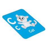 Kat personalisieren ABC: Letter C - Name hinzufüge Magnet (Rechte Seite)