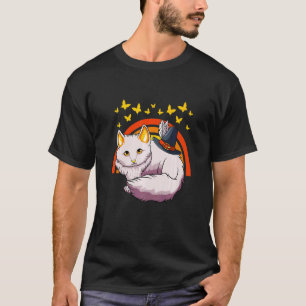 Kat Pilger Hut Thanksgiving Tag Süße Katze Herbst T-Shirt