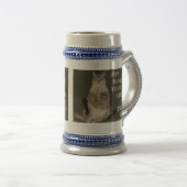 KAT "PUT DOWNY YOUR BIER & FÜTTRE ME" Stein Bierglas (VorderseiteRechts)
