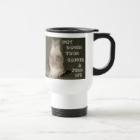 KAT "PUT DOWNY YOUR COFFEE & FÜTTRE ME" Reiseumarm