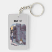 Kat-Schlüsselanhänger anflechten Schlüsselanhänger (Rückseite)