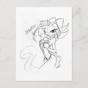 Kat Squeeze Postkarte