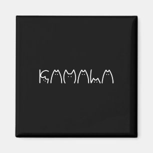 Kat Typografie Kam.al.a Präsident Kat Lady Cat Lov Magnet