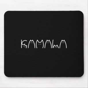 Kat Typografie Kam.al.a Präsident Kat Lady Cat Lov Mousepad