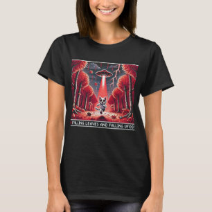 Kat UFO Selfie: Roter Planet (fallend ufos) T-Shirt