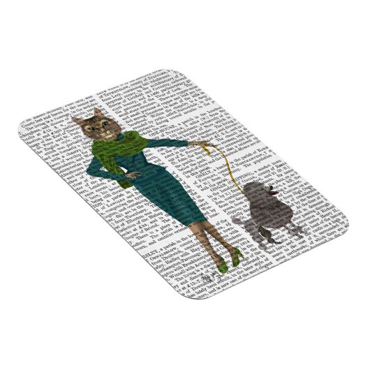 Kat und Poodle Magnet (Rechte Seite)