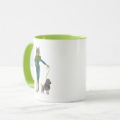Kat und Poodle Tasse (Vorderseite Links)