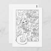 Kat Venus Flytraps Postkarte (Vorne/Hinten)