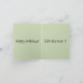 Kat VS kerstboom kerst Karte (Innenseite)