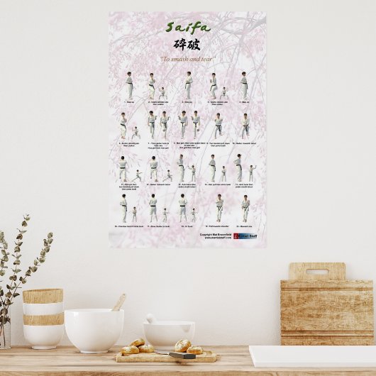 Kata Saifa - Goju Ryu-Version Poster (Küche)