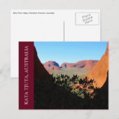 Kata-Tjuta-Ansicht Postkarte (Vorne/Hinten)