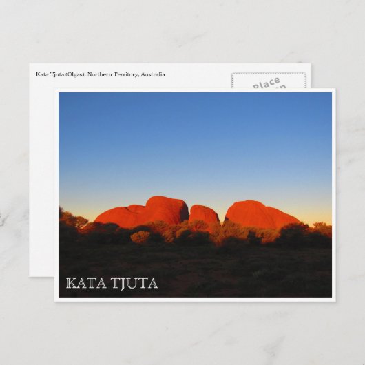 Kata tjuta postkarte (Vorne/Hinten)