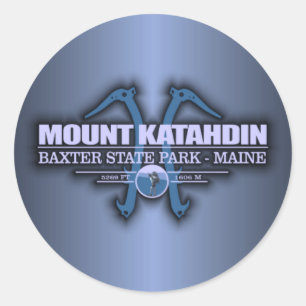Katahdin 2 runder aufkleber