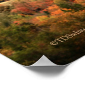 Katahdin Baxter Staat Park Maine Poster (Ecke)