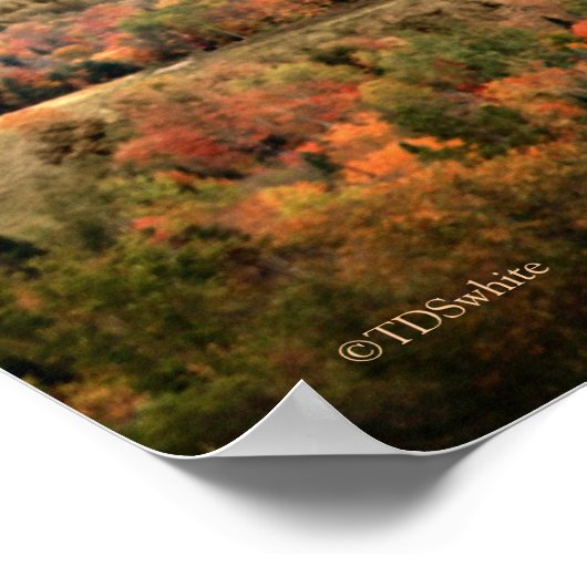 Katahdin Baxter Staat Park Maine Poster (Ecke)