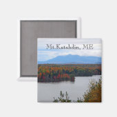 Katahdin im Herbstmagnet Magnet (Vorderseite/Rückseite)