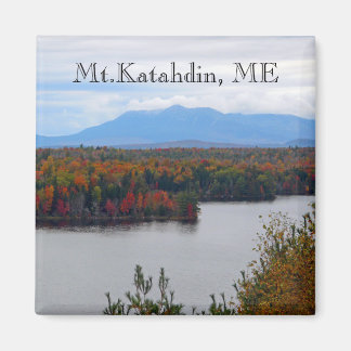 Katahdin im Herbstmagnet Magnet
