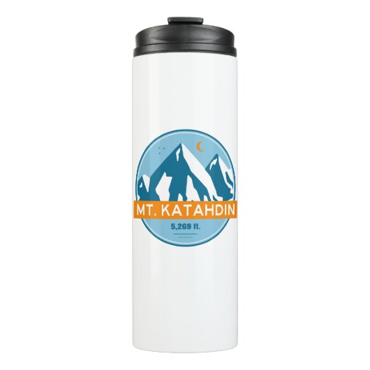 Katahdin Maine Stars Moon Thermosbecher (Vorderseite)