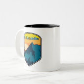 Katahdin Maine Sunrise Zweifarbige Tasse (Vorderseite Links)