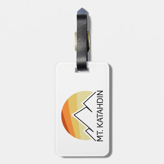 Katahdin Retro Gepäckanhänger (Rückseite vertikal)