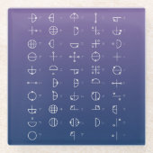 Katakamuna Chart Glasuntersetzer (Vorderseite)