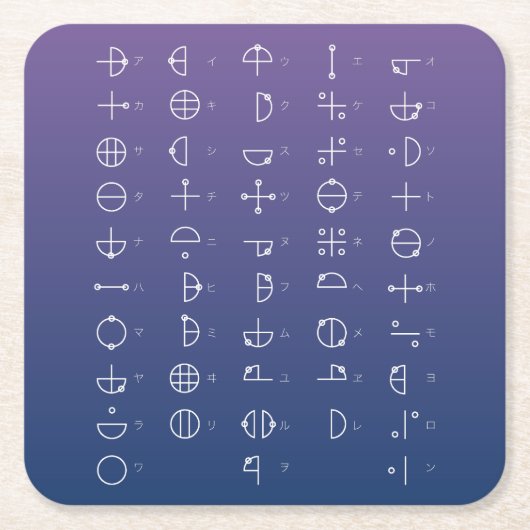 Katakamuna Chart Rechteckiger Pappuntersetzer (Vorderseite)
