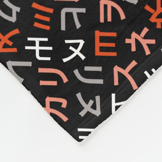 Katakana Fleecedecke (Ecke)