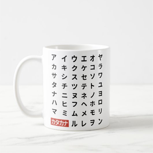 Katakana Kaffeetasse (Links)