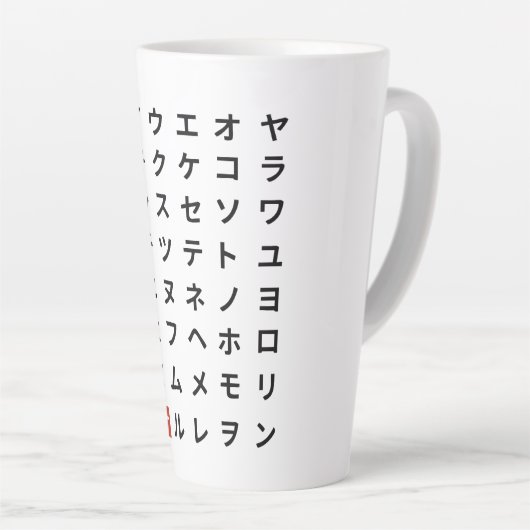 Katakana Milchtasse (Rechte Ecke)