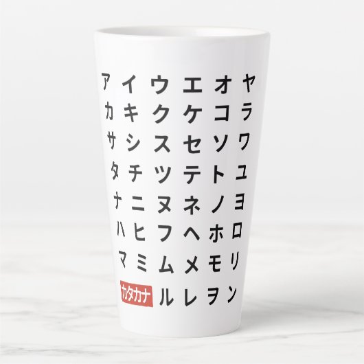 Katakana Milchtasse (Vorderseite)