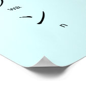 Katakana mit Romaji lernen japanische Charaktere Poster (Ecke)
