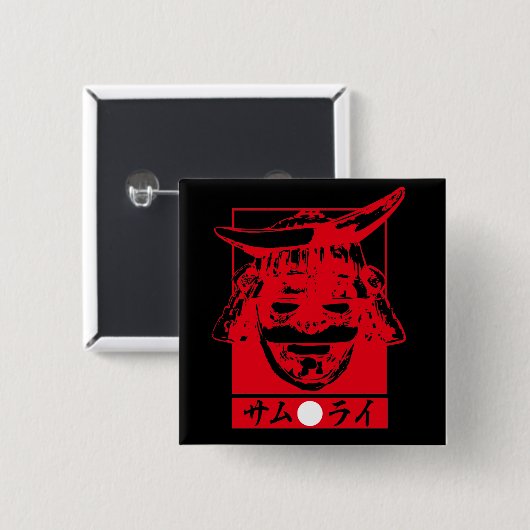 [Katakana] Samurai Button (Vorne & Hinten)